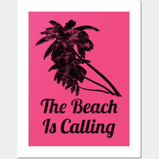 The Beach Is Calling Beach Vacation Wall Art by guitar75